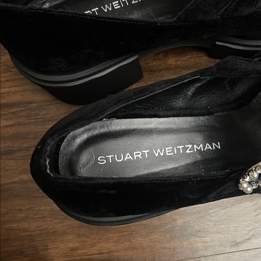 STUART WEITZMAN soho leighton platform mary jane in black 10.5 - Picture 13 of 16